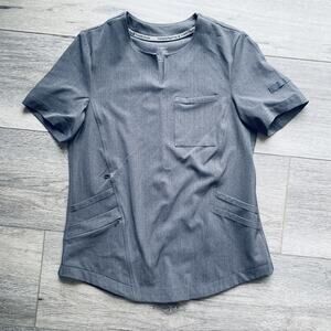 ClimateRight by Cuddl Duds Shirt Womens XS Scrub Top Utility Pocket CD8324821